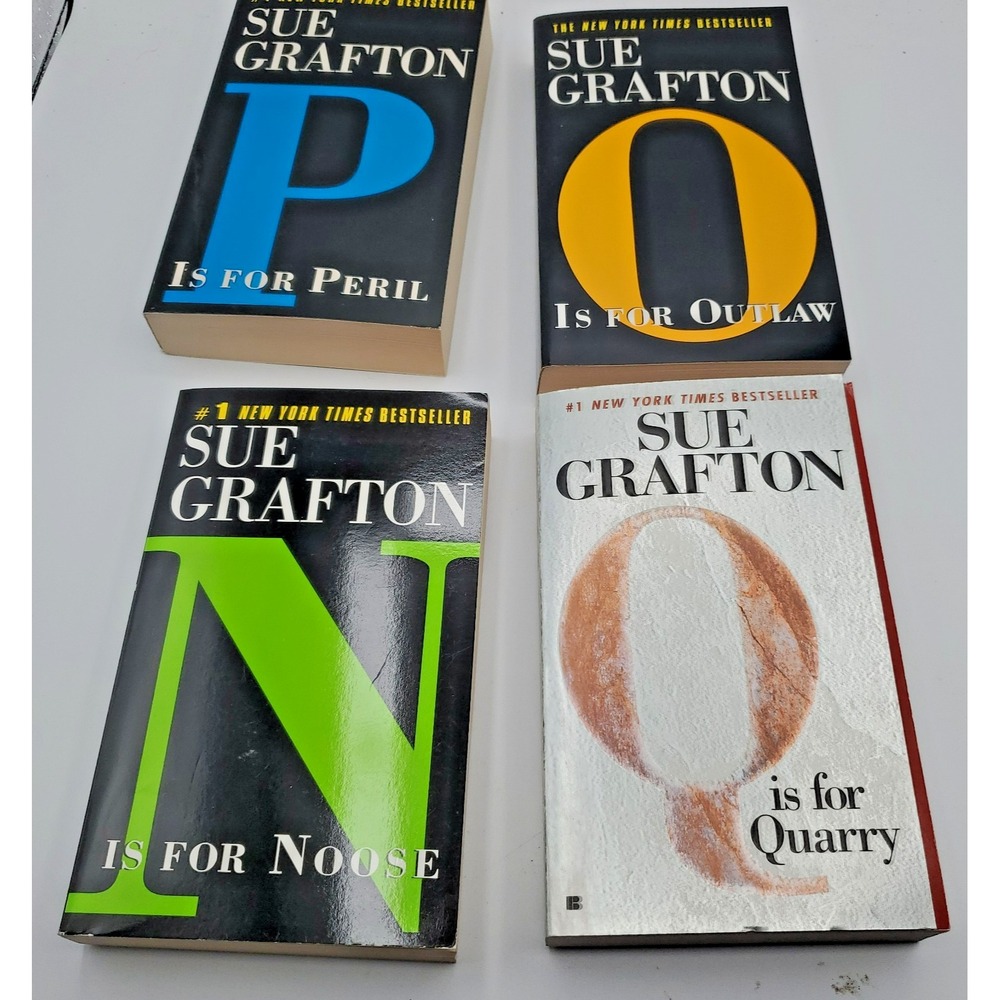 Sue Grafton Alphabet Mystery Series Lot of 4 PB Books N O P Q NOS